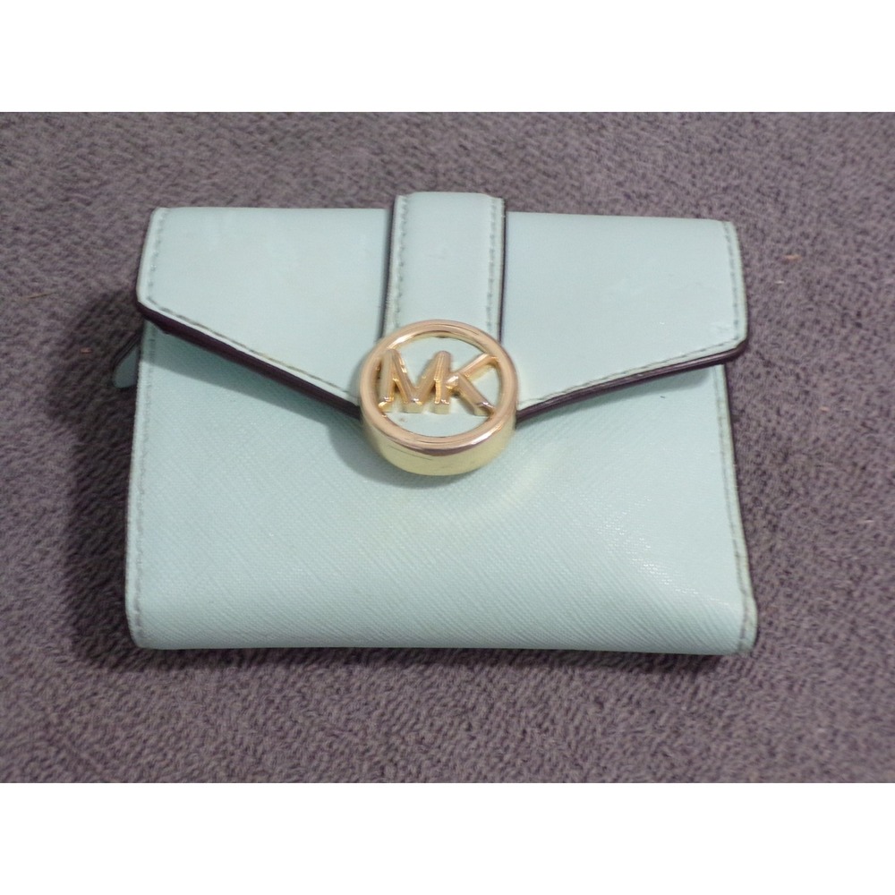 Michael Kors Mint Large Belted Tote with Gold Accents Including Wallet Included. - Picture 8 of 10